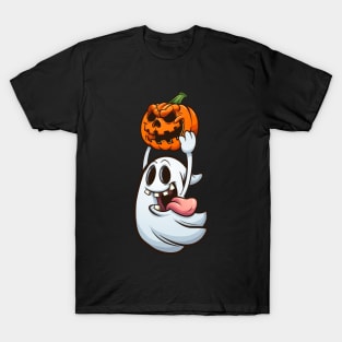 Halloween ghost and pumpkin T-Shirt